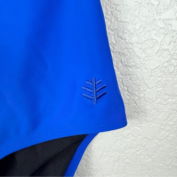 Coolibar Escalante Sleeveless Swimsuit, Blue S - Sun Protection, EUC, Zip Front - Picture 4 of 11